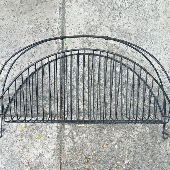 Vintage Magazine Holder Rack Black Stand - Picture 2 of 8